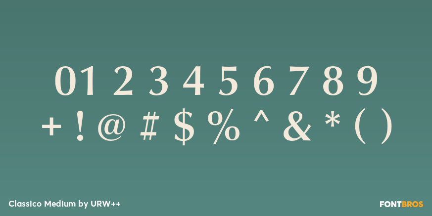 Classico Medium Font Poster #4