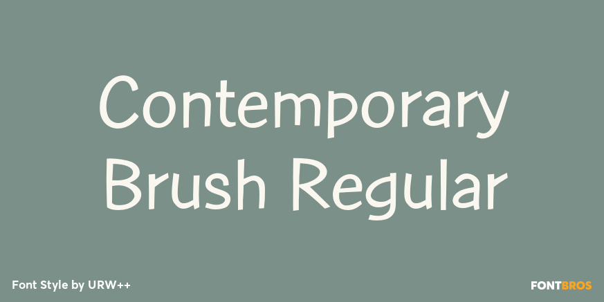 Contemporary Brush Regular Poster