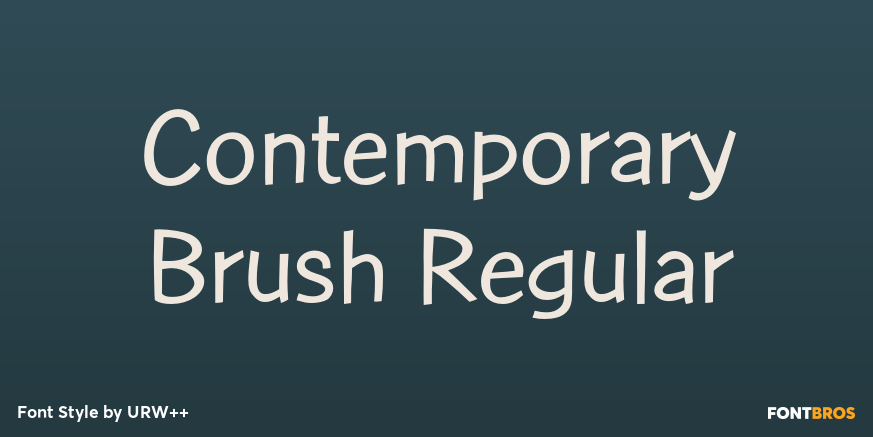 Contemporary Brush Regular Poster