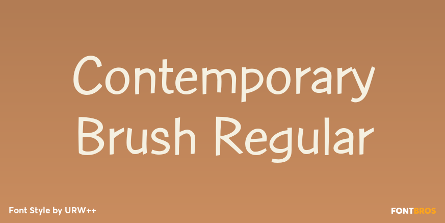 Contemporary Brush Regular Poster
