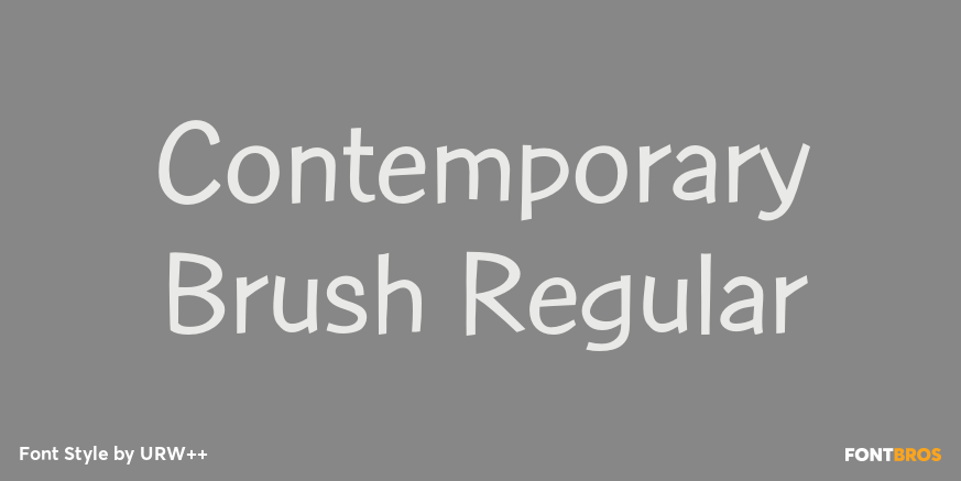 Contemporary Brush Regular Poster