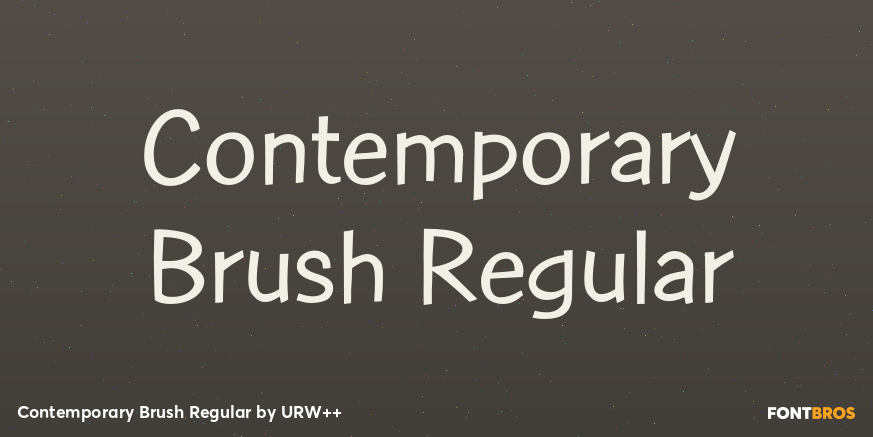 Contemporary Brush Regular Poster