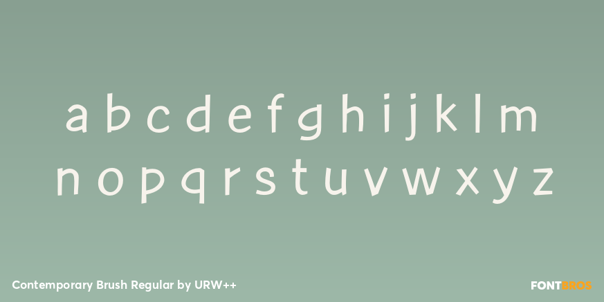 Contemporary Brush Regular Font Poster #1