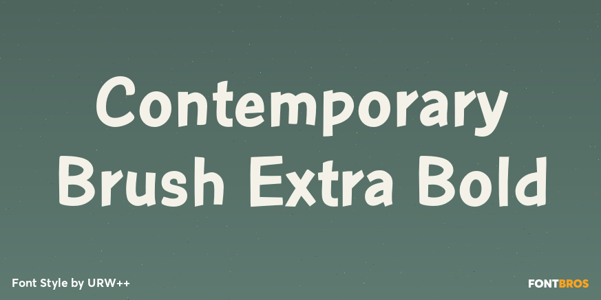 Contemporary Brush Extra Bold Poster