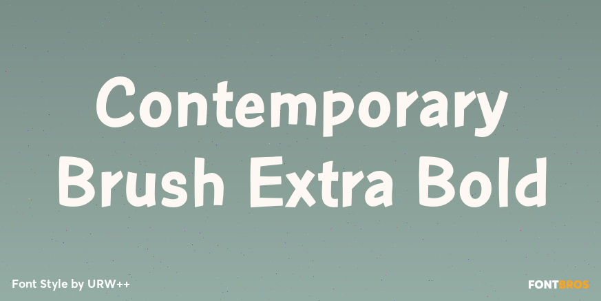 Contemporary Brush Extra Bold Poster