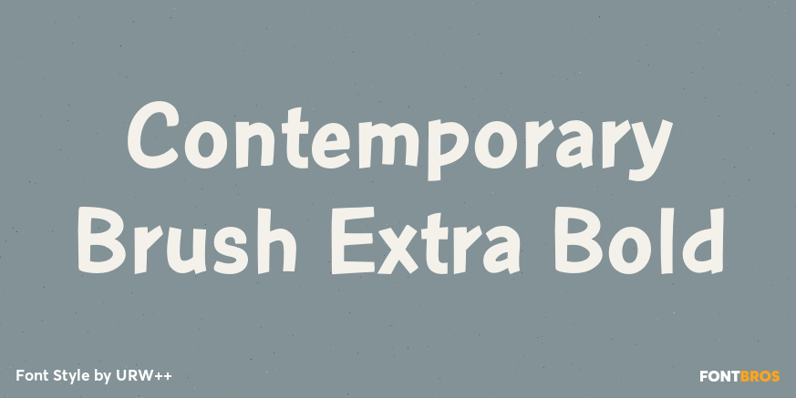 Contemporary Brush Extra Bold Poster