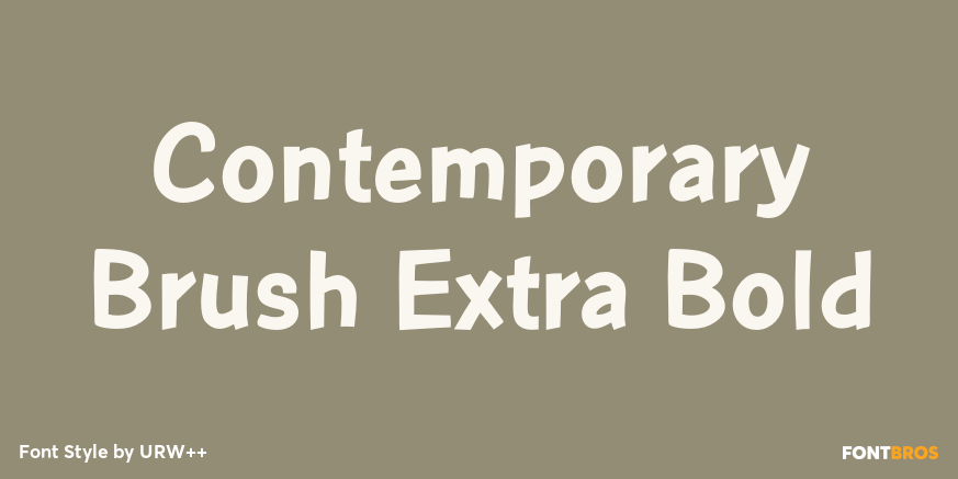 Contemporary Brush Extra Bold Poster