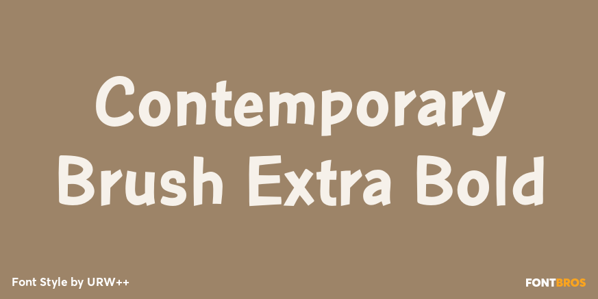 Contemporary Brush Extra Bold Poster
