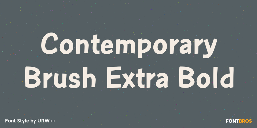 Contemporary Brush Extra Bold Poster