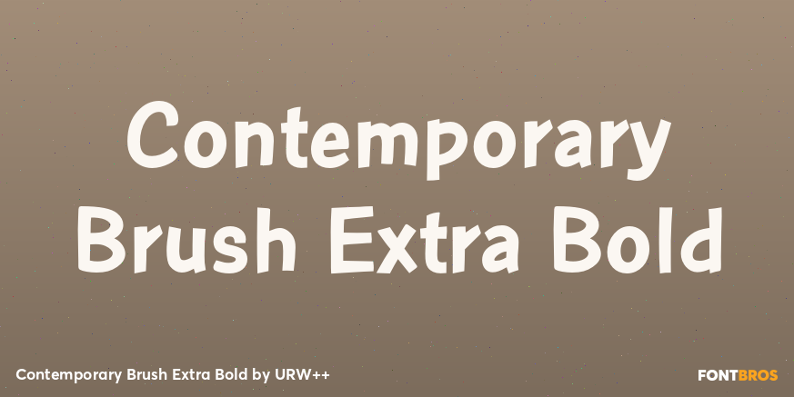 Contemporary Brush Extra Bold Poster
