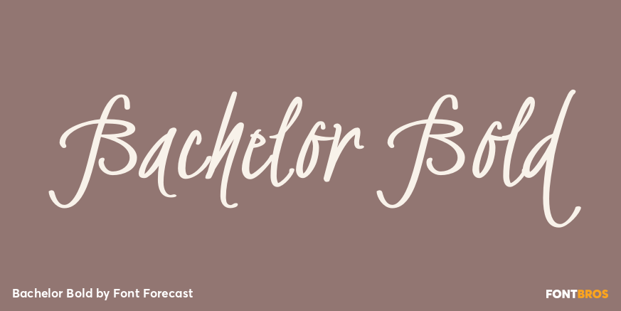 Bachelor Bold Font Poster #1