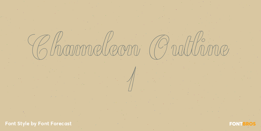 Chameleon Outline 1 Poster