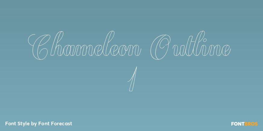 Chameleon Outline 1 Poster