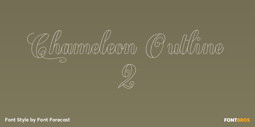 Chameleon Outline 2 Poster