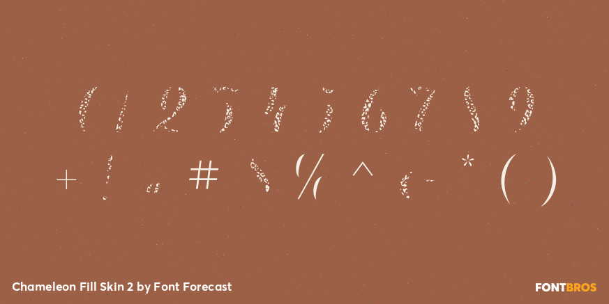 Chameleon Fill Skin 2 Font Poster #4