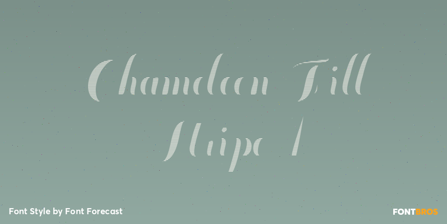 Chameleon Fill Stripe 1 Poster