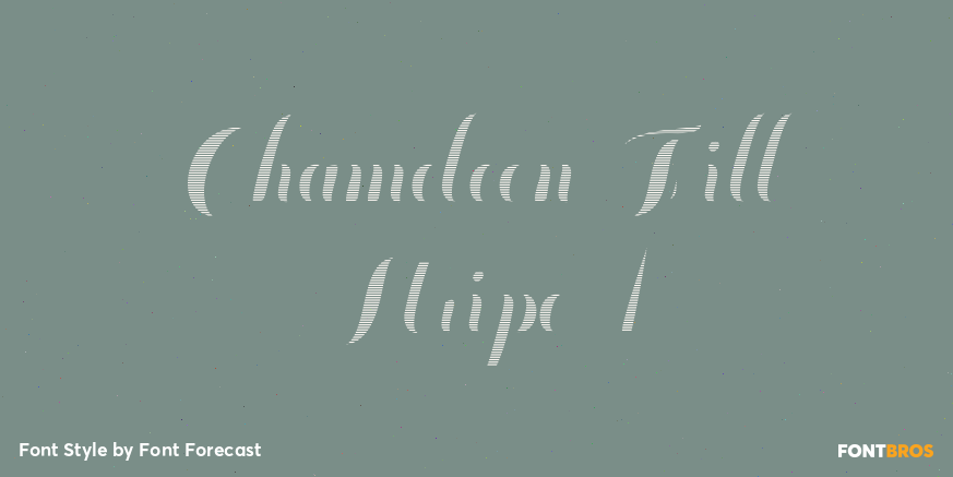 Chameleon Fill Stripe 1 Poster