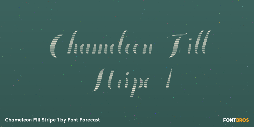 Chameleon Fill Stripe 1 Poster