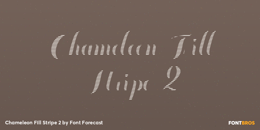 Chameleon Fill Stripe 2 Poster