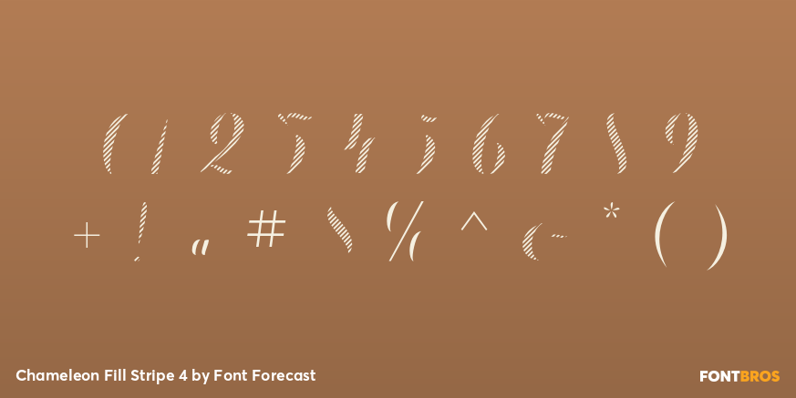 Chameleon Fill Stripe 4 Font Poster #4