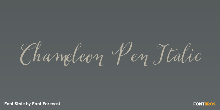 Chameleon Pen Italic Poster