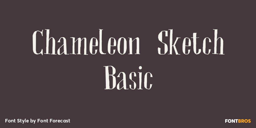 Chameleon Sketch Basic Poster