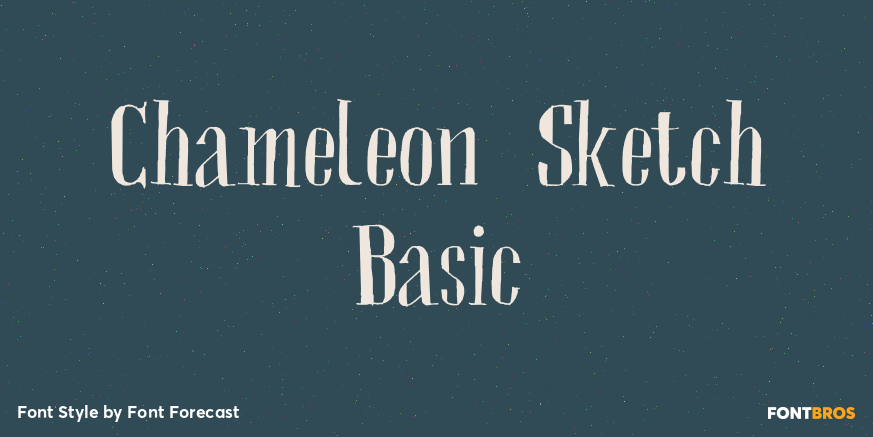 Chameleon Sketch Basic Poster