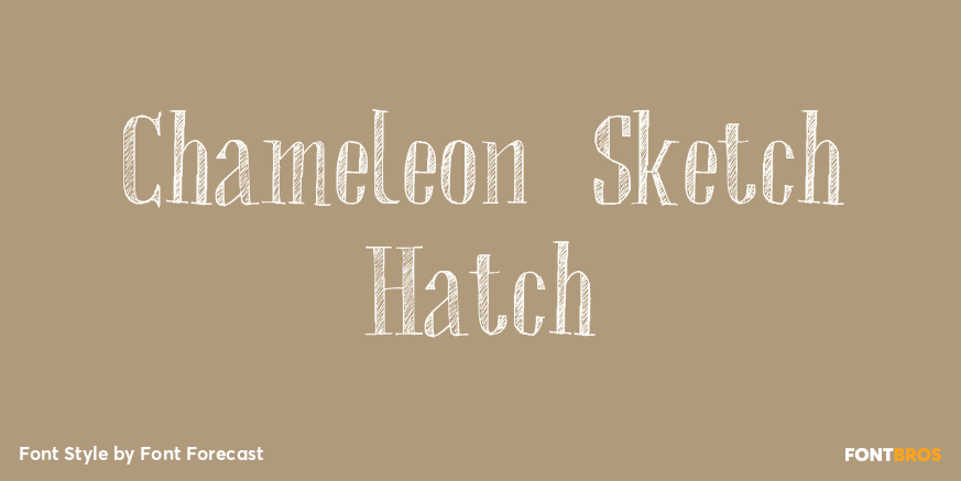 Chameleon Sketch Hatch Poster