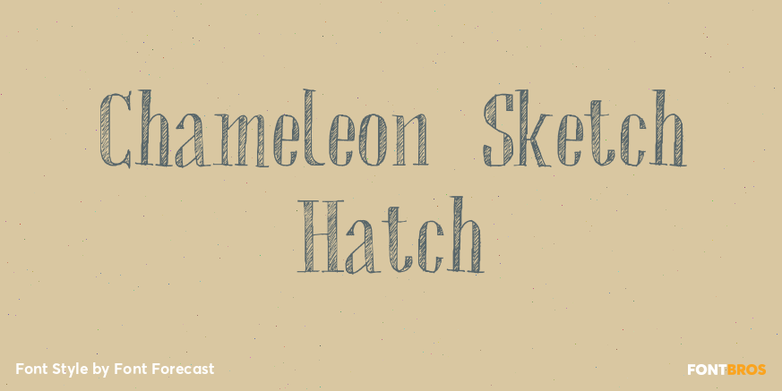 Chameleon Sketch Hatch Poster