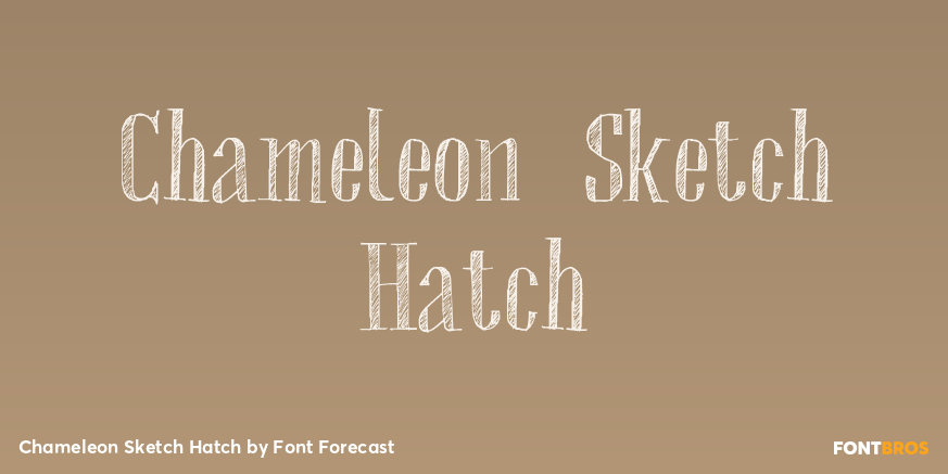 Chameleon Sketch Hatch Poster