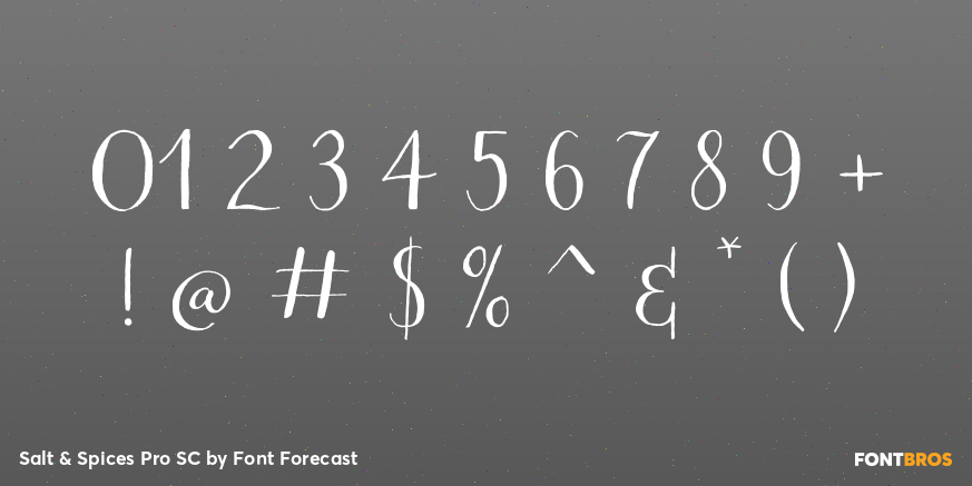 Salt & Spices Pro SC Font Poster #1