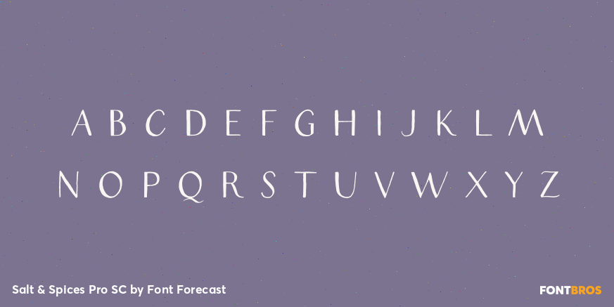 Salt & Spices Pro SC Font Poster #1