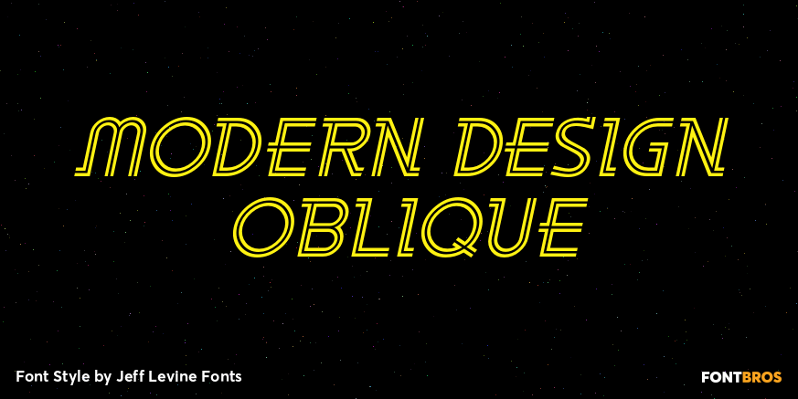 Modern Design Oblique Poster