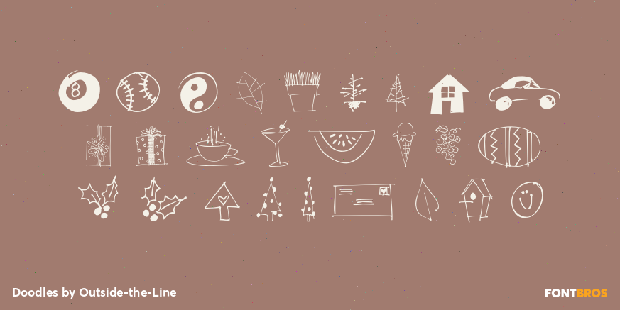 Doodles Font Poster #2