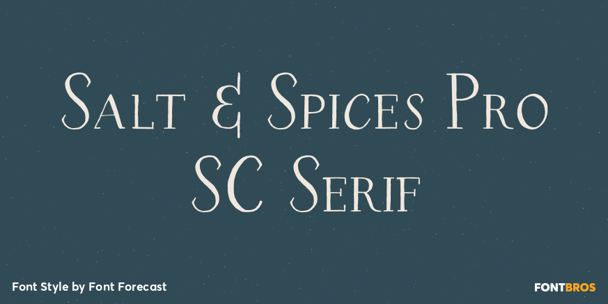 Salt & Spices Pro SC Serif Poster
