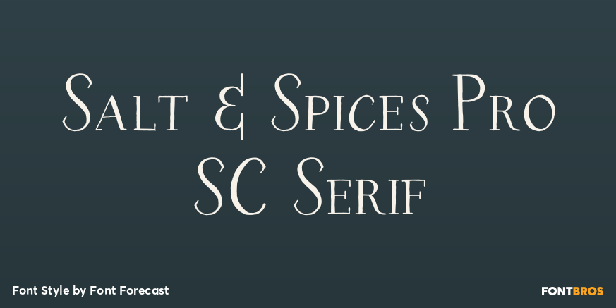 Salt & Spices Pro SC Serif Poster