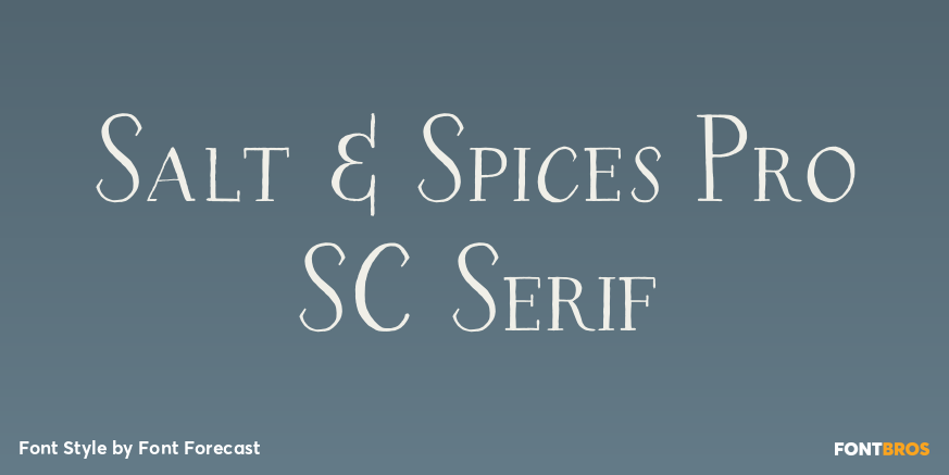 Salt & Spices Pro SC Serif Poster