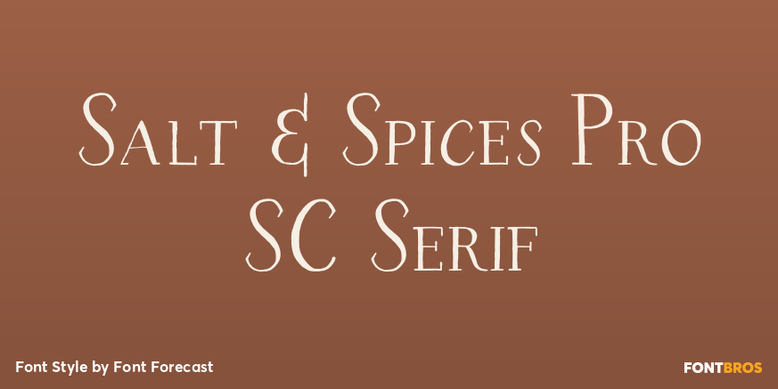 Salt & Spices Pro SC Serif Poster