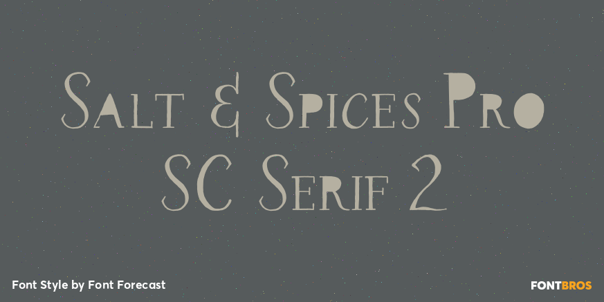 Salt & Spices Pro SC Serif 2 Poster
