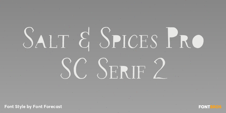Salt & Spices Pro SC Serif 2 Poster