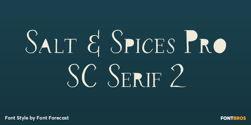 Salt & Spices Pro SC Serif 2 Poster