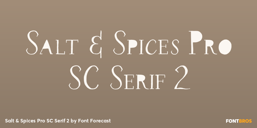 Salt & Spices Pro SC Serif 2 Poster