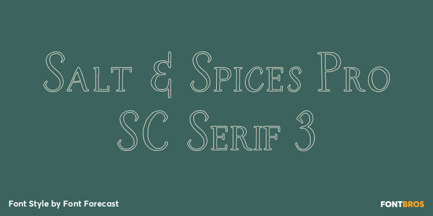 Salt & Spices Pro SC Serif 3 Poster