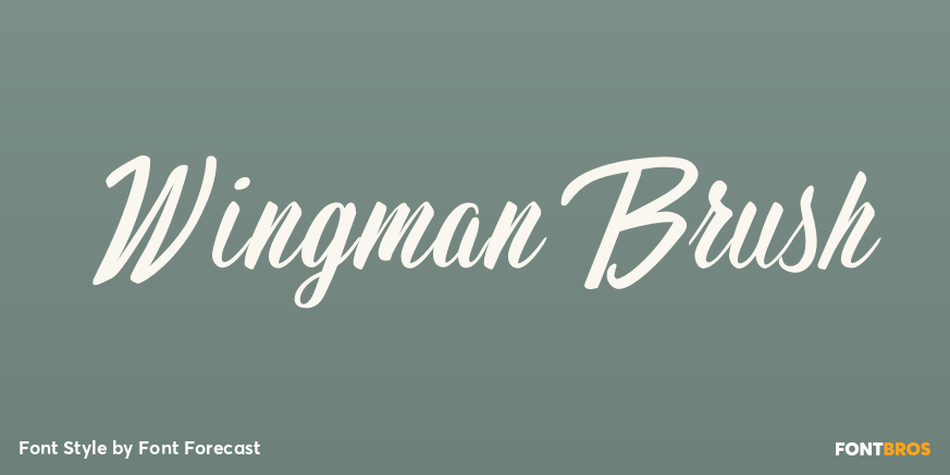 Wingman Brush Font Poster #1