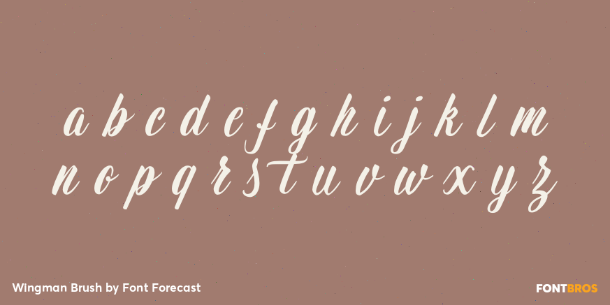 Wingman Brush Font Poster #3