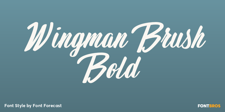 Wingman Brush Bold Poster