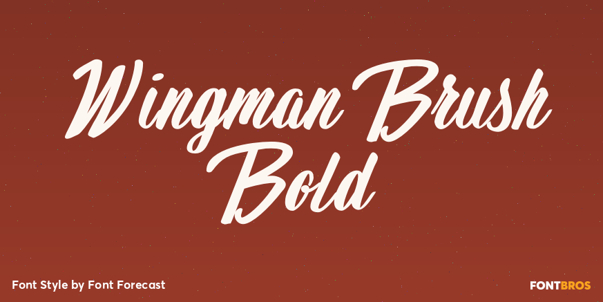 Wingman Brush Bold Poster