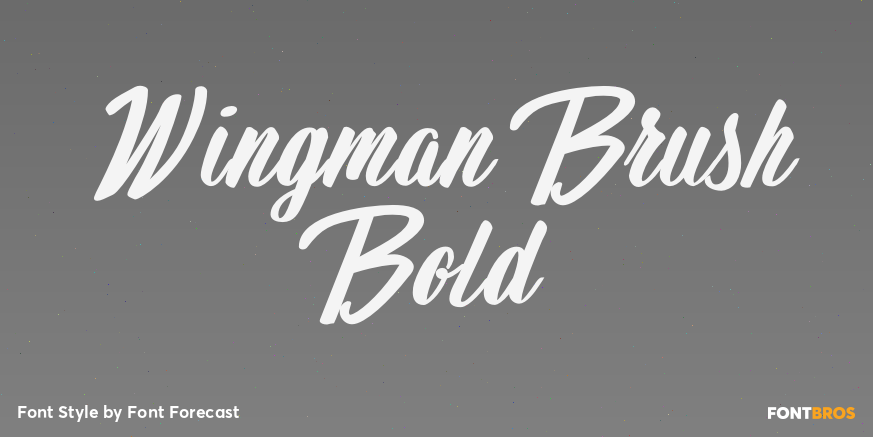 Wingman Brush Bold Poster