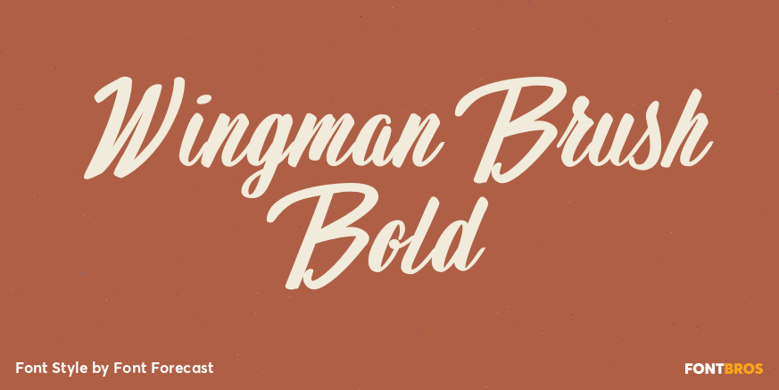 Wingman Brush Bold Poster