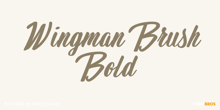 Wingman Brush Bold Font Poster #1